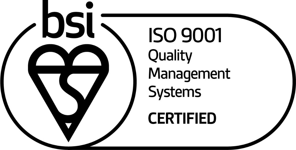BSI Assurance Mark – ISO 9001 Quality Management Systems, Certificate No. FM 609337